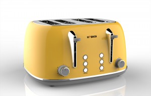 Kobach four-slice toaster made of stainless steel